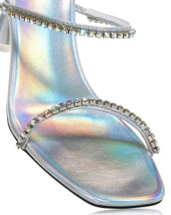 Jeffrey Campbell Demonica Silver Iridescent Combo