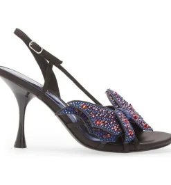 Jeffrey Campbell Emotions Black Satin