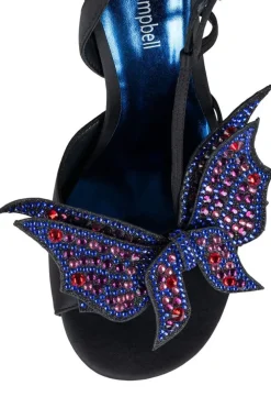 Jeffrey Campbell Emotions Black Satin
