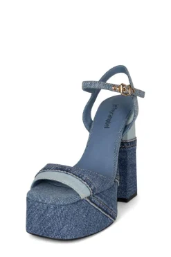 Jeffrey Campbell Girlfriend Blue Denim Platform