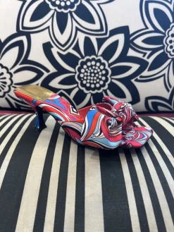 Jeffrey Campbell Mr Big Bow Red Navy Multi