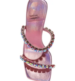 Jeffrey Campbell Mrs Big 2 Pink Inidescent Combo