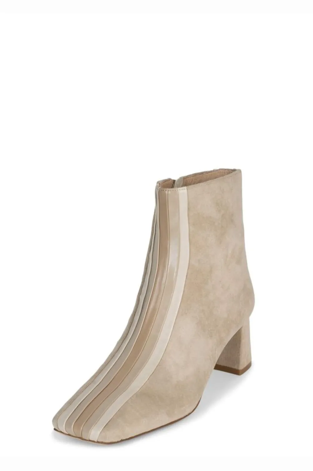Jeffrey Campbell Peace-Out Beige Suede Combo