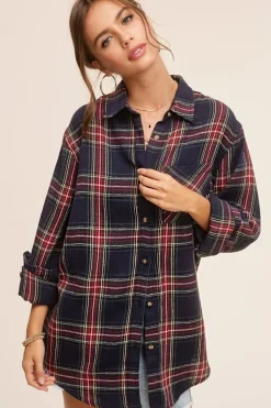 La Miel Avril Plaid Shirt