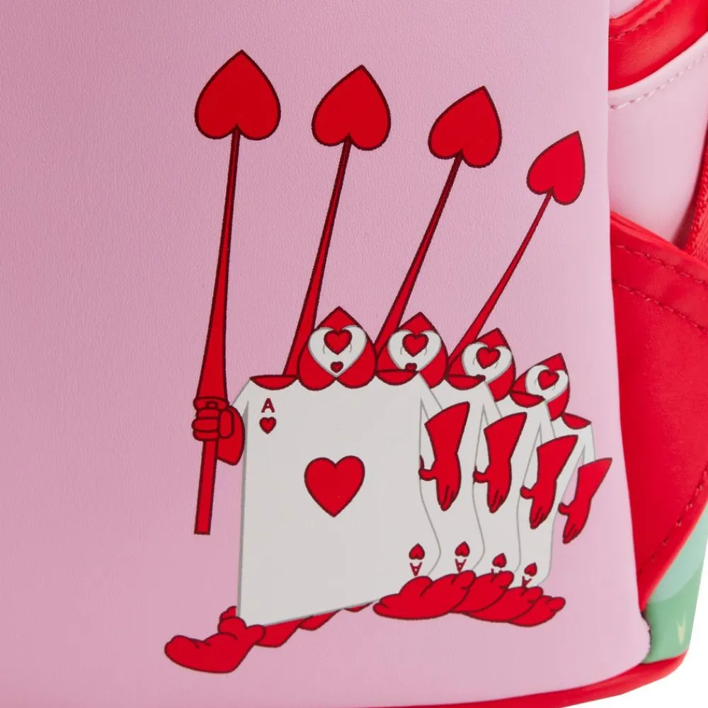 Loungefly Alice In Wonderland Painting The Roses Red Mini Backpack