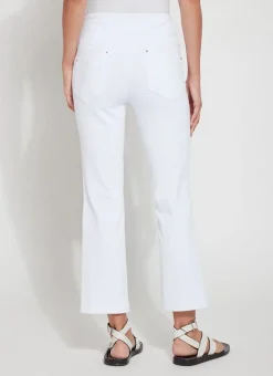 Lysse Ankle Denim Baby Bootcut White