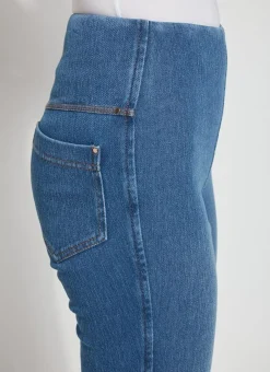 Lysse Ankle Denim Baby Bootcut Mid Wash