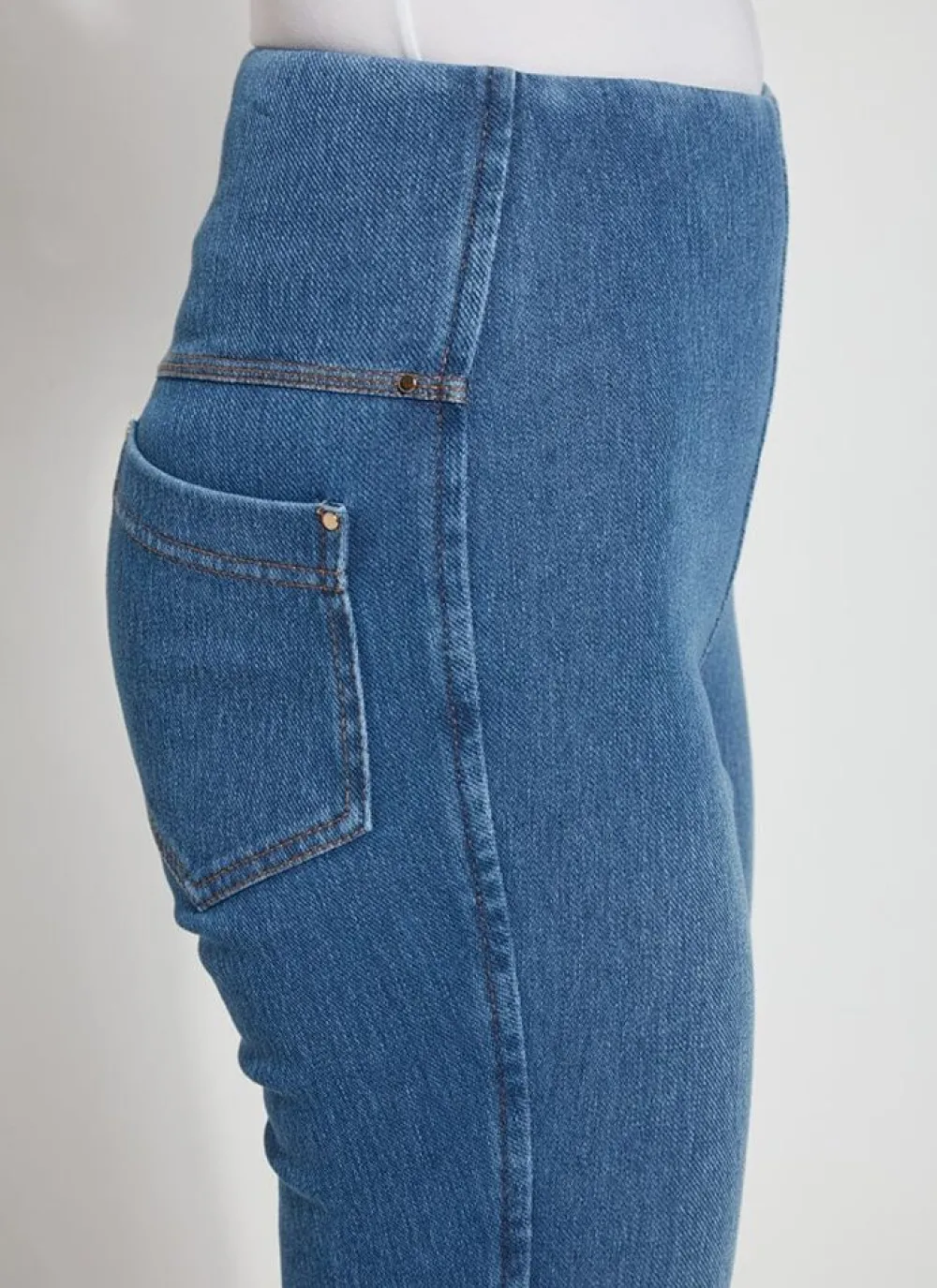 Lysse Ankle Denim Baby Bootcut Mid Wash