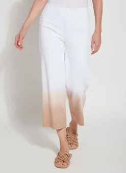 Lysse Dip Dye Ombre Wide Leg Crop