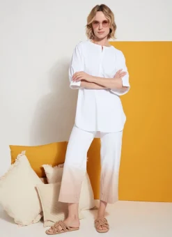 Lysse Dip Dye Ombre Wide Leg Crop