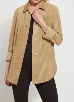 Lysse Lori Vegan Suede Overshirt