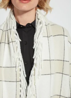 Lysse Mystic Fringe Sweater Coat Winterland Plaid