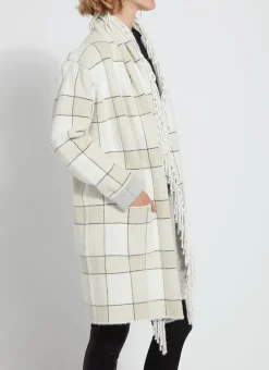 Lysse Mystic Fringe Sweater Coat Winterland Plaid