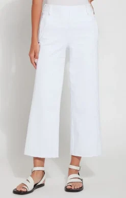 Lysse Payton Wide Leg Crop White