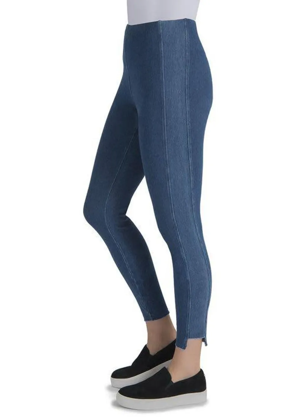 Lysse Step Hem Denim Mid Wash