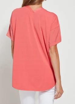 Lysse Stevie Top Coral Touch