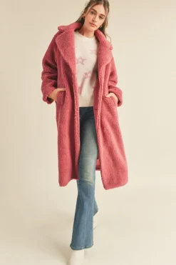 &Merci &Merci Full Length Teddy Coat