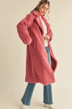 &Merci &Merci Full Length Teddy Coat
