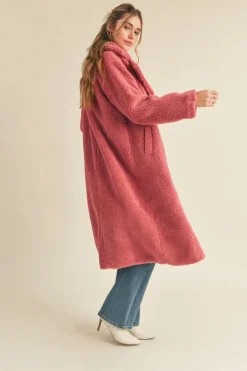 &Merci &Merci Full Length Teddy Coat