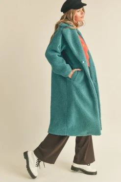 &Merci &Merci Full Length Teddy Coat