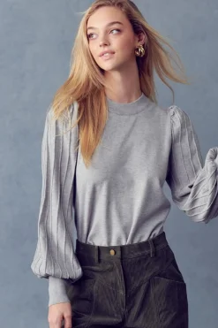 &Merci &Merci James Stripe Texturepullover