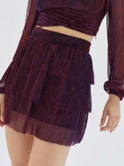 MINKPINK Ines Tiered Mini Skirt