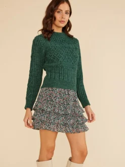MINKPINK Kira Green Knit Jumper