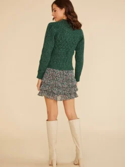 MINKPINK Kira Green Knit Jumper