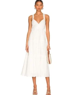 MINKPINK Lola White Midi Dress