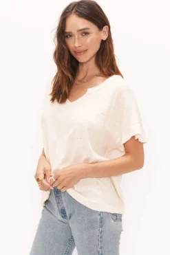 Project Social T Bronwyn Pink Notch Tee