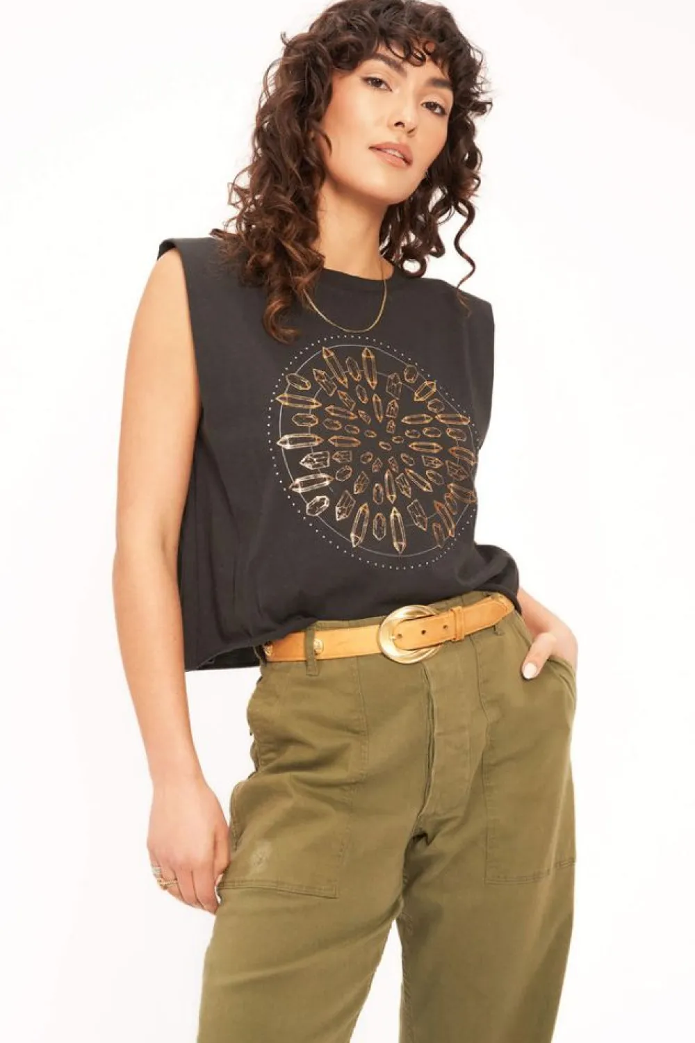 Project Social T Crystals Muscle Tank