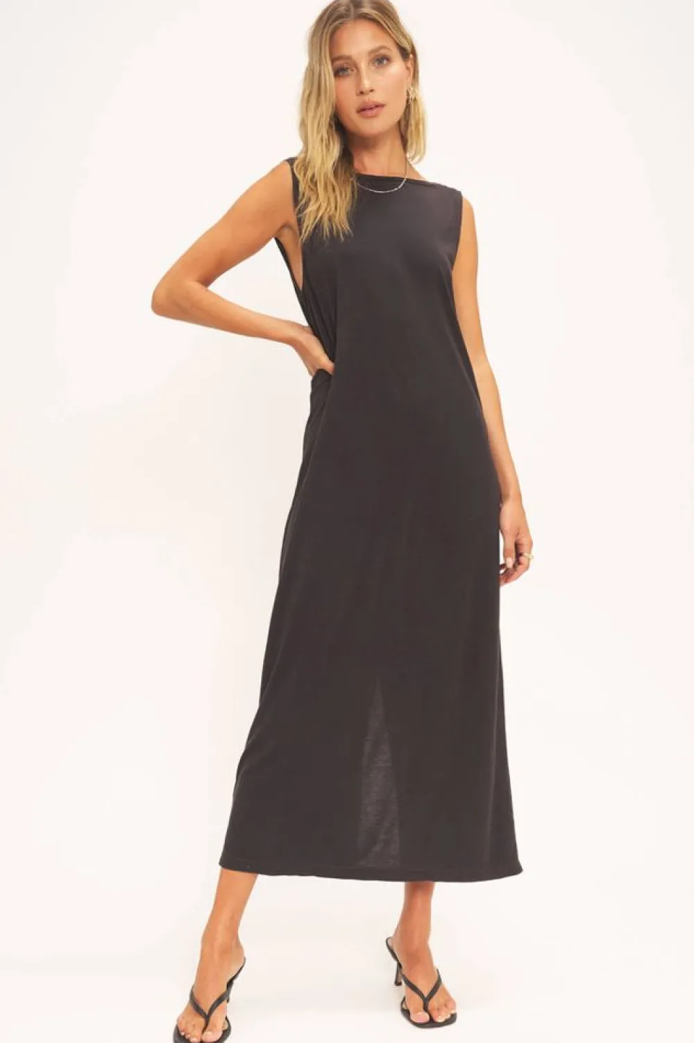 Project Social T Gigi Vintage Wash Seamed Dress
