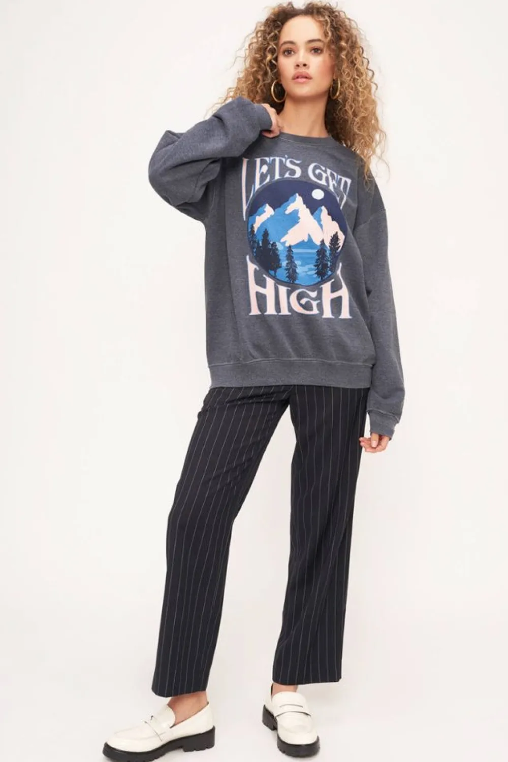 Project Social T Let'S Get High Sweatshirt