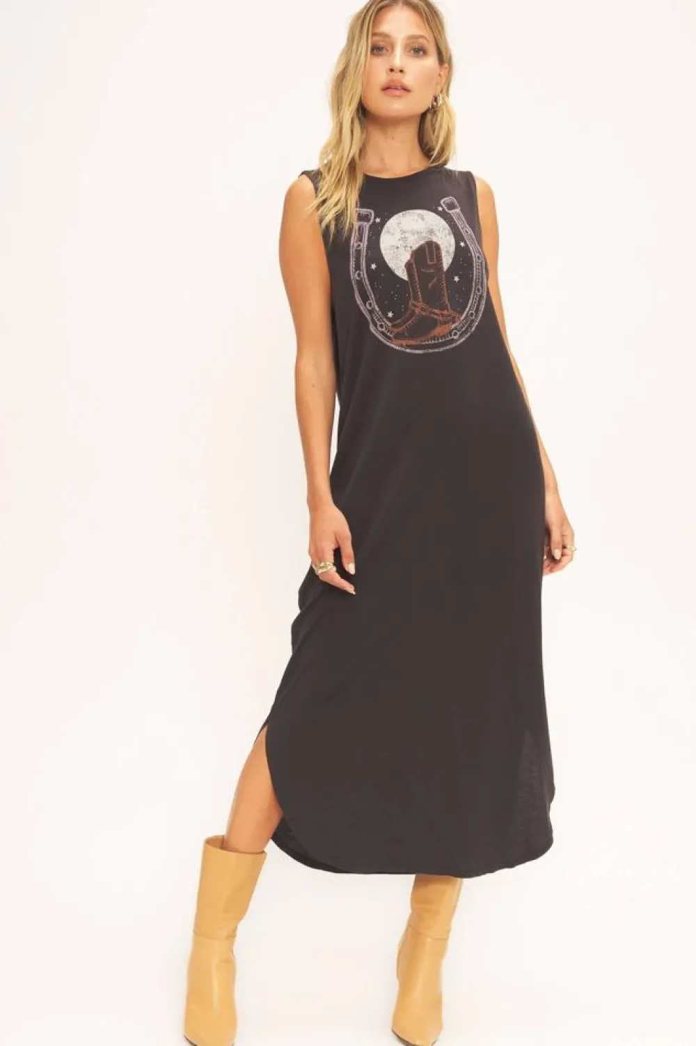 Project Social T Lucky Nights Horseshoe Tank Dress