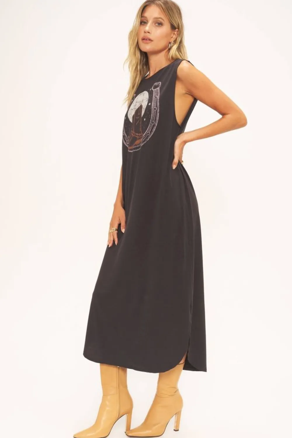 Project Social T Lucky Nights Horseshoe Tank Dress