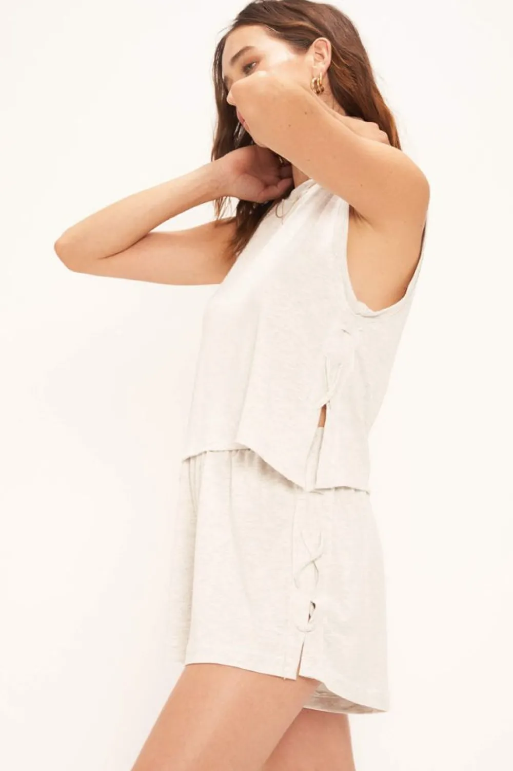 Project Social T Rumors Lace Up Tank