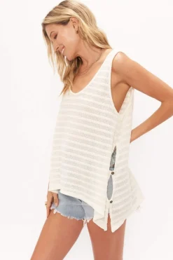 Project Social T Runaway Stripe Washed Tank