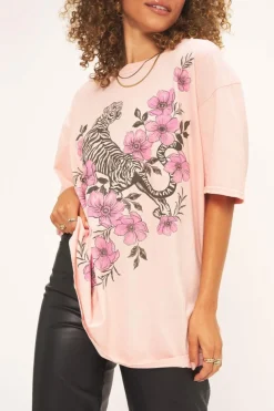 Project Social T Tiger Fleur Oversized Tee