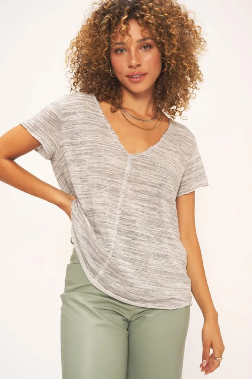 Project Social T Wearever Marled Tee Oceanmist