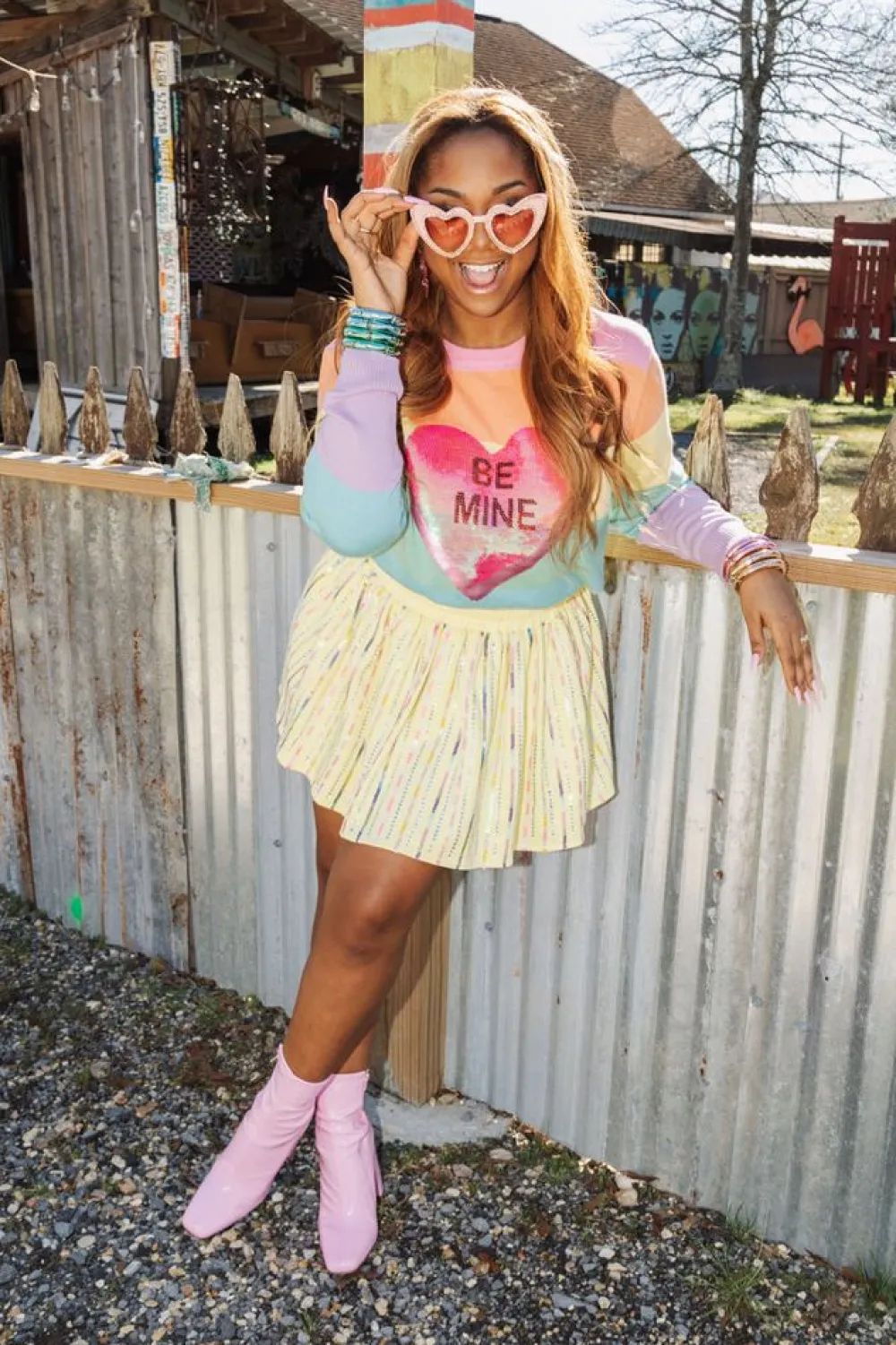 Queen of Sparkles Be Mine Sweater