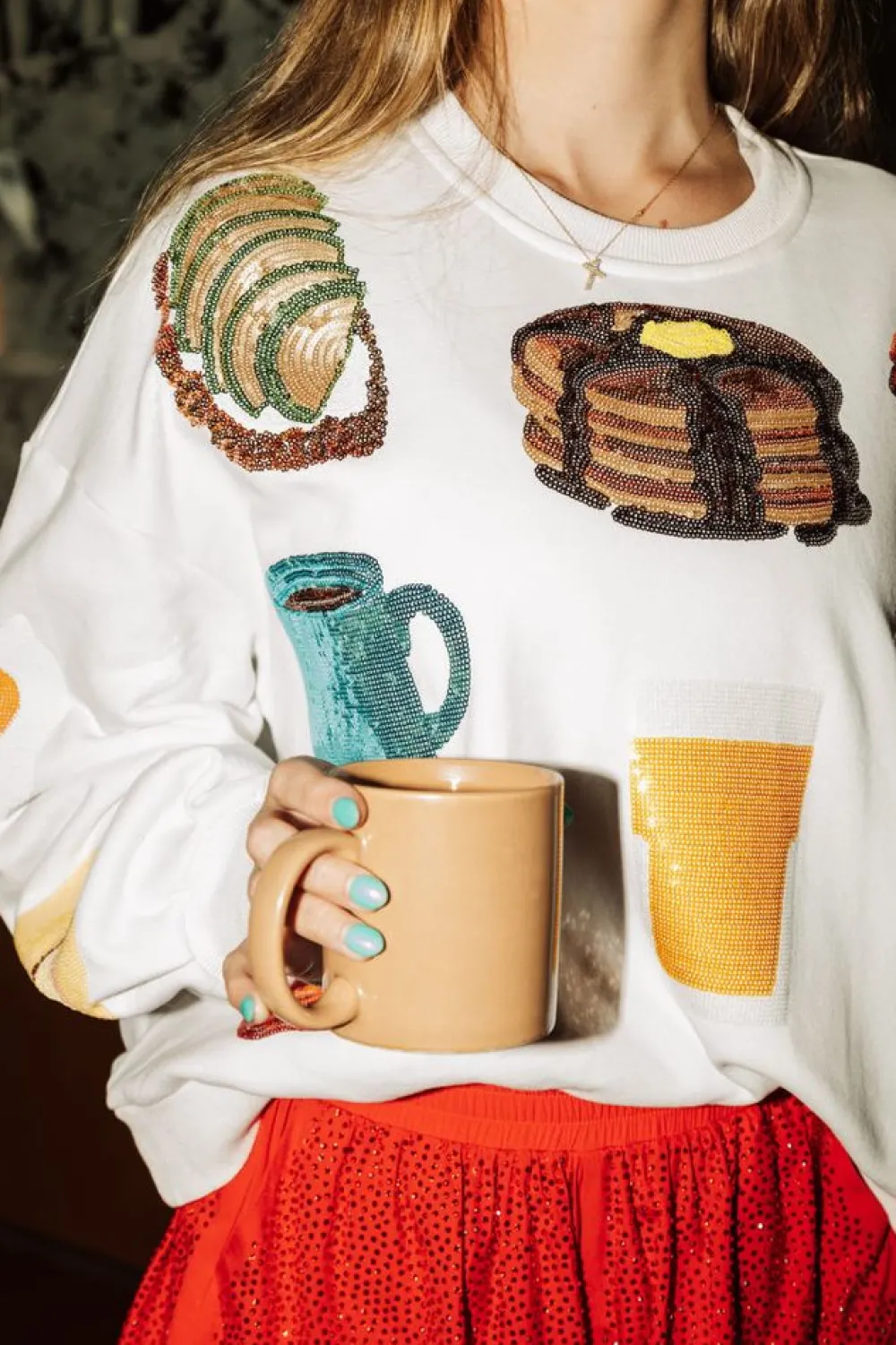 Queen of Sparkles Breakfast Sweatshirt