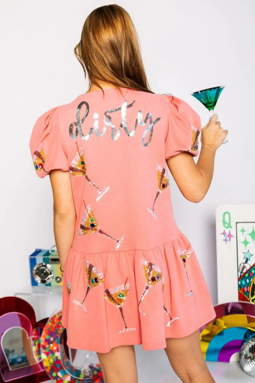 Queen of Sparkles Dirty Martini Dress
