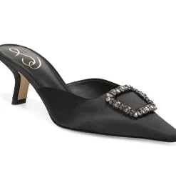 Sam Edelman Brit Jewel Black Satin