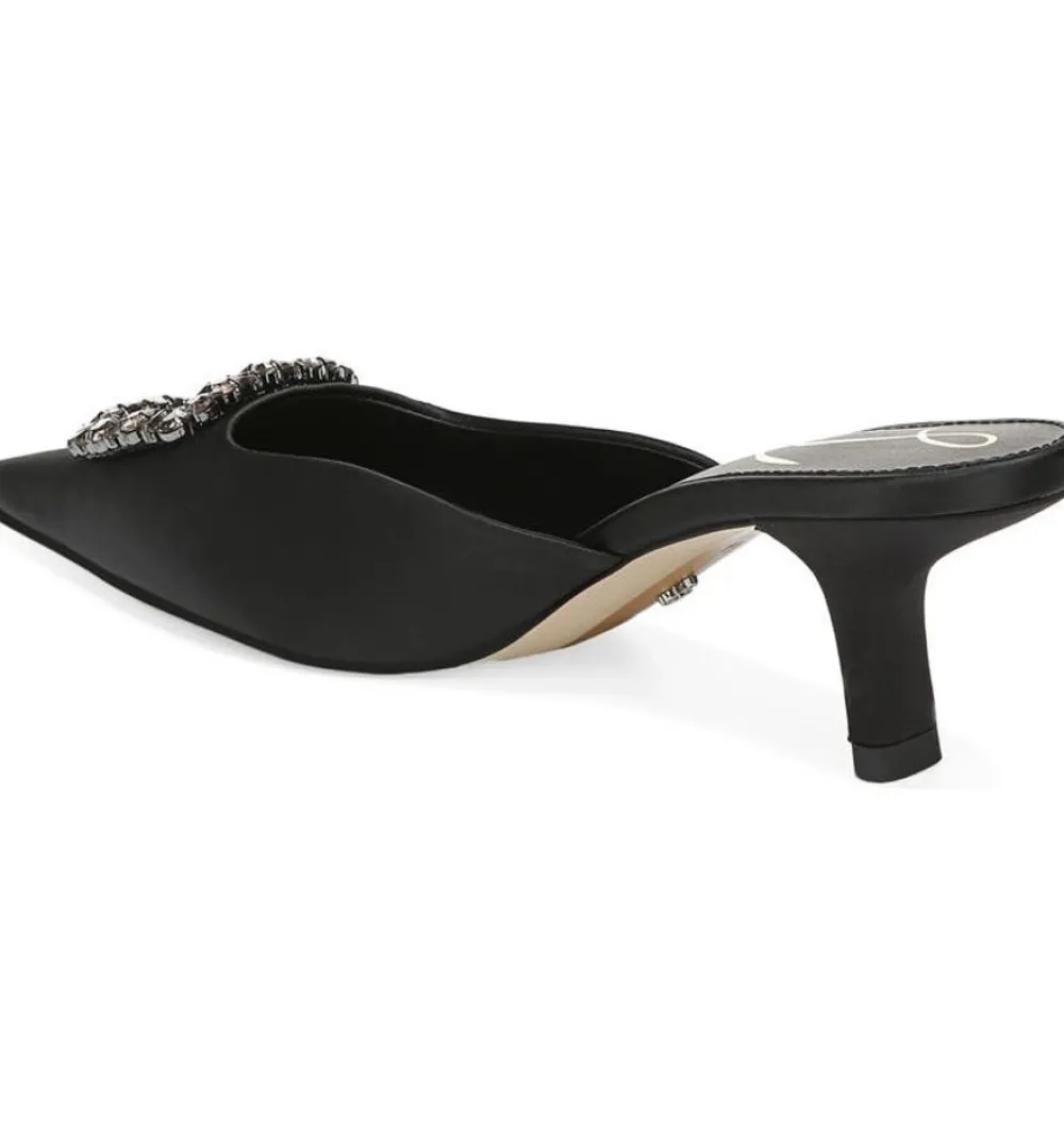 Sam Edelman Brit Jewel Black Satin