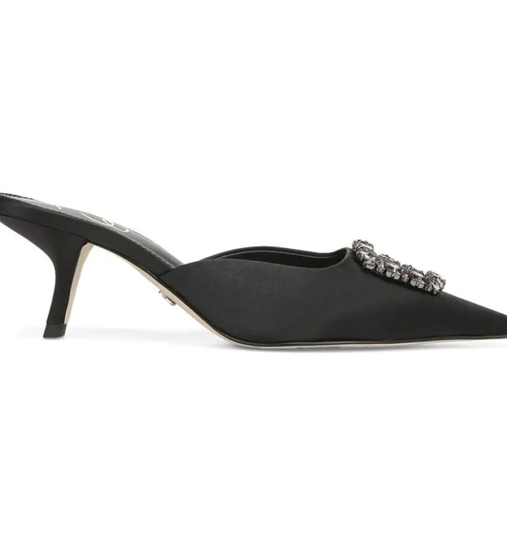 Sam Edelman Brit Jewel Black Satin