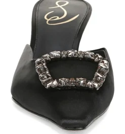 Sam Edelman Brit Jewel Black Satin