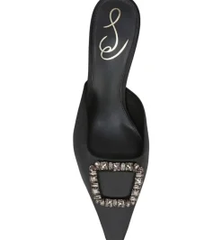 Sam Edelman Brit Jewel Black Satin