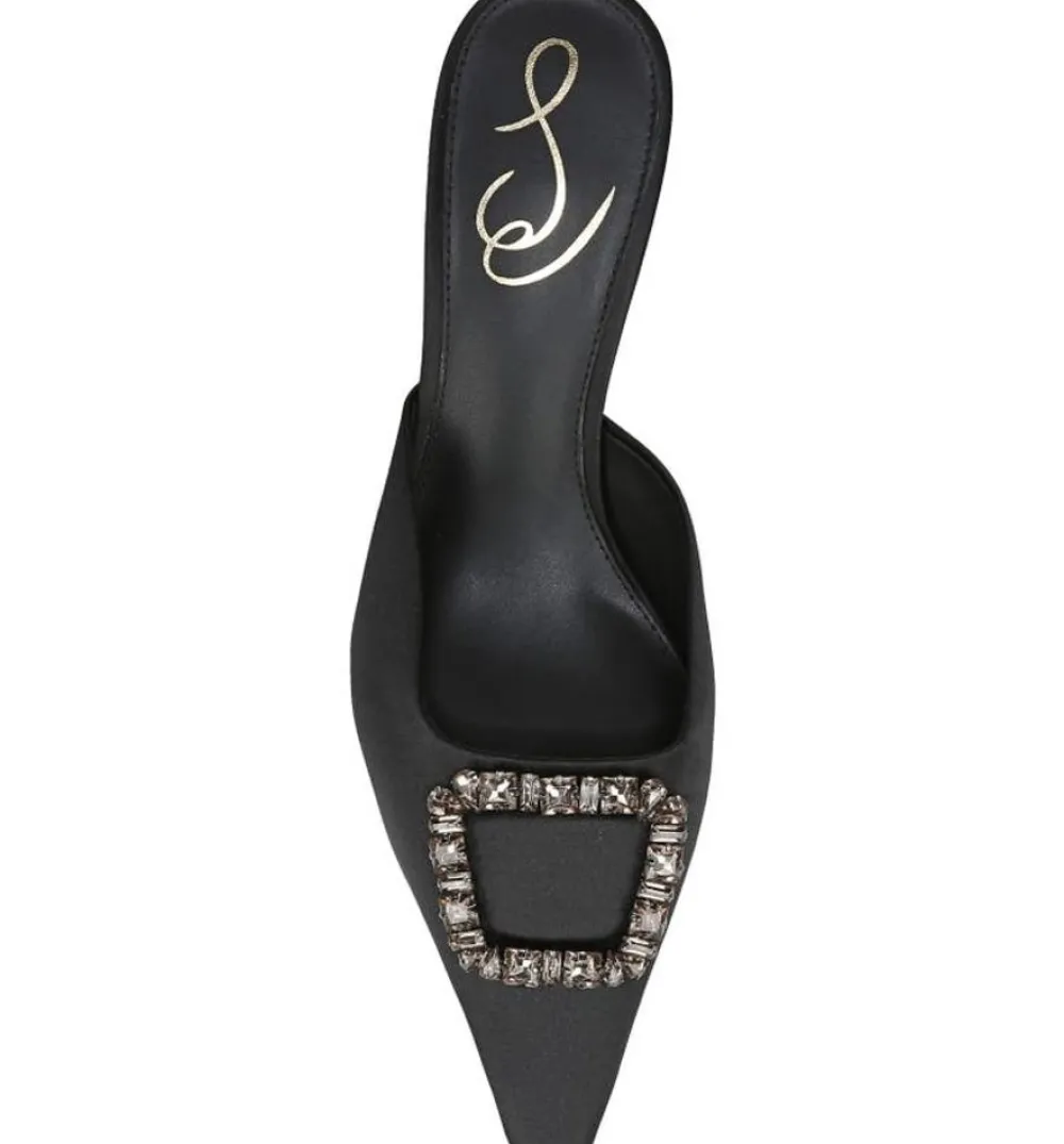 Sam Edelman Brit Jewel Black Satin