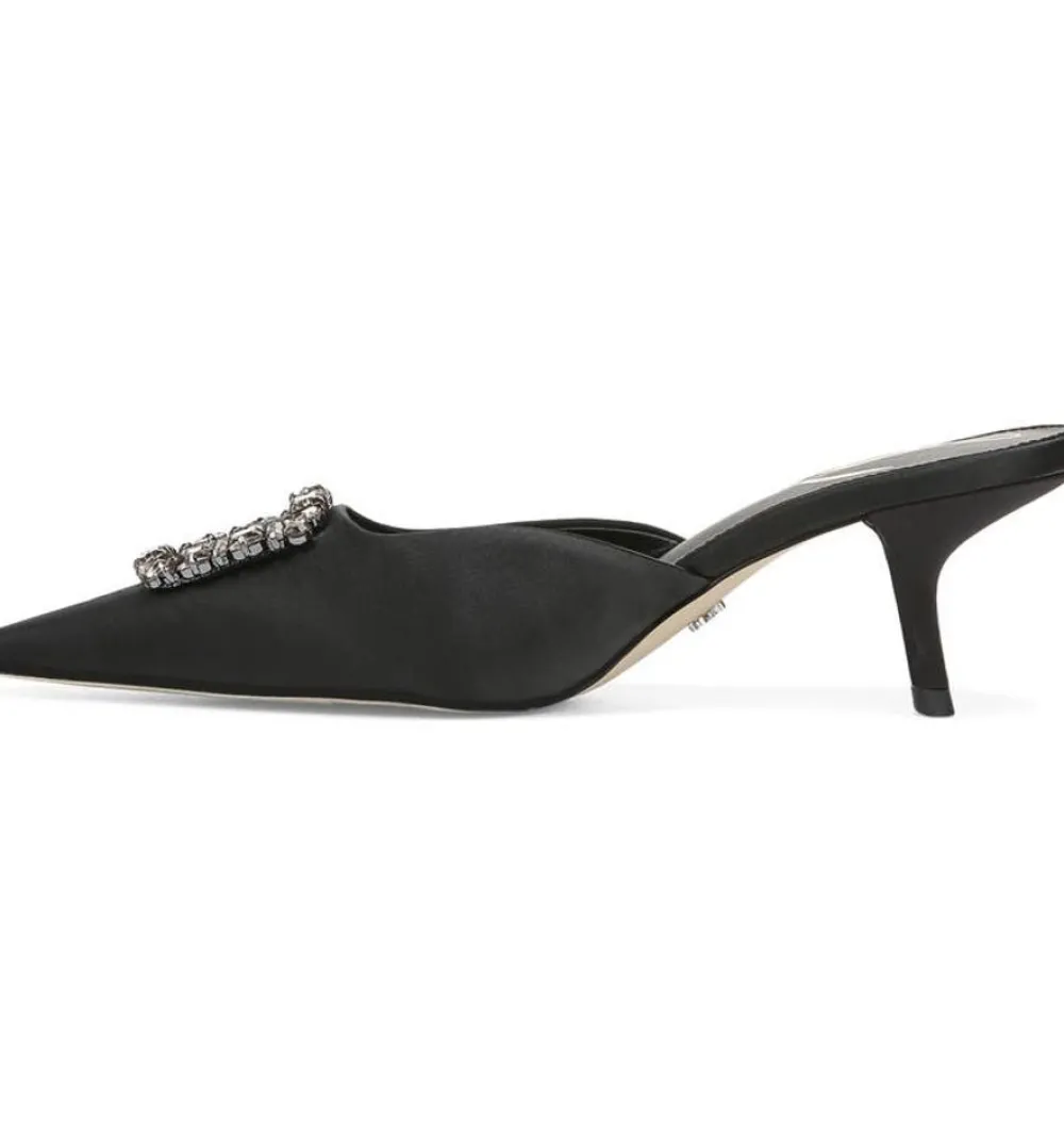 Sam Edelman Brit Jewel Black Satin