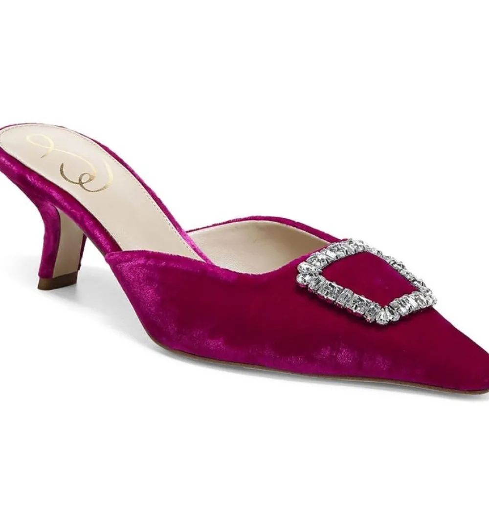 Sam Edelman Brit Jewel Raspberry Velvet